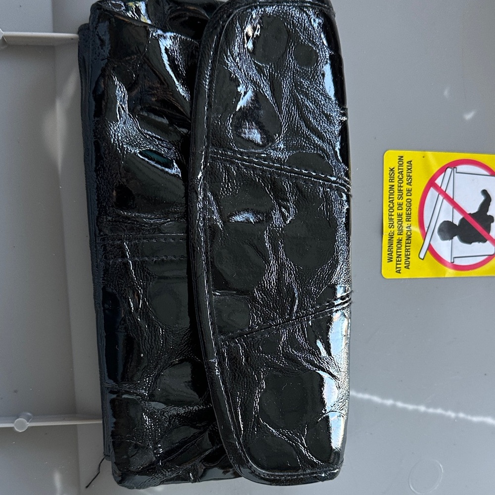 Miche Black Crocodile-Embossed Wallet